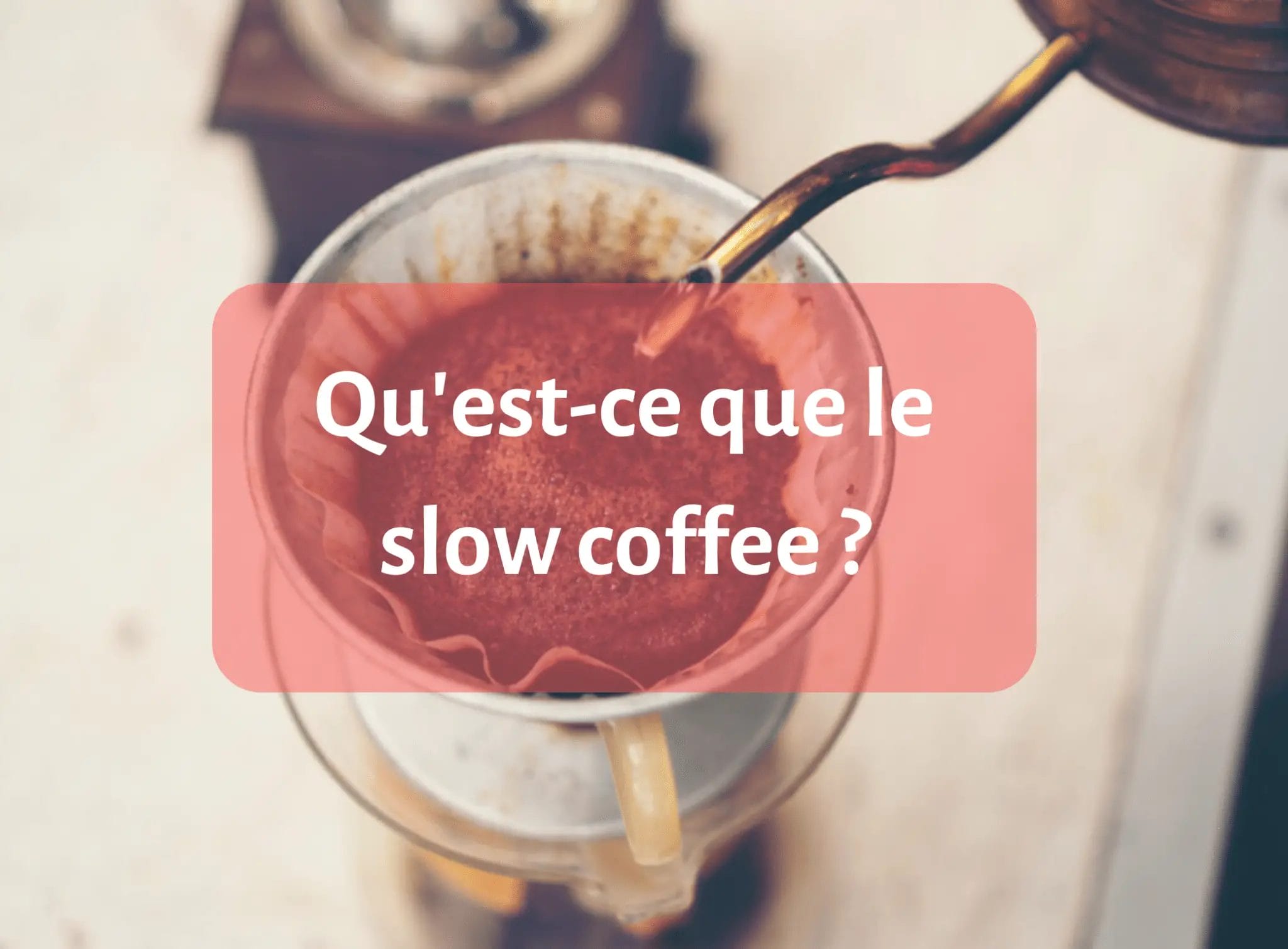 Qu'est-ce que le slow coffee ? - café - info - cafetière bon café